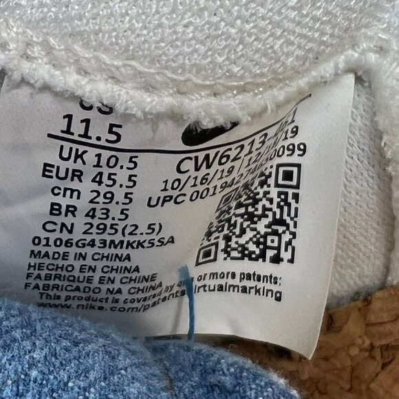 Nike Mens  CW6213-461 Blue Drop Type Premium Denim 2020 Size 11.5 Casual Shoes - Picture 9 of 10